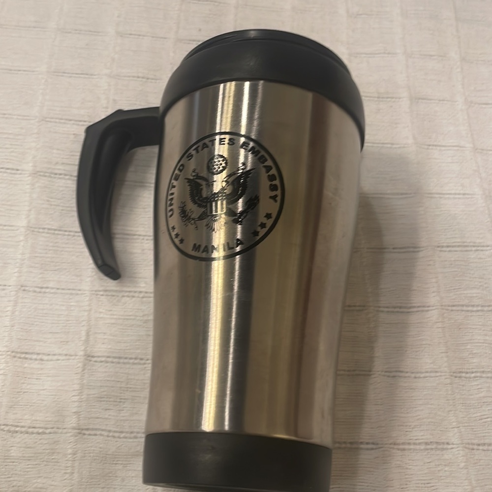 United States Embassy Manila Stainless steel coffee mug